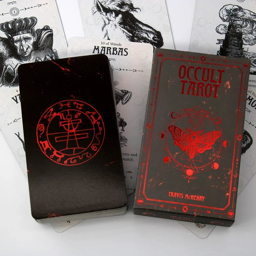 NEW Occult Tarot Cards Set A 78 Deck Oracle Card Family Party Playing Cards Board Solomonic Ancient Magickal Grimoires