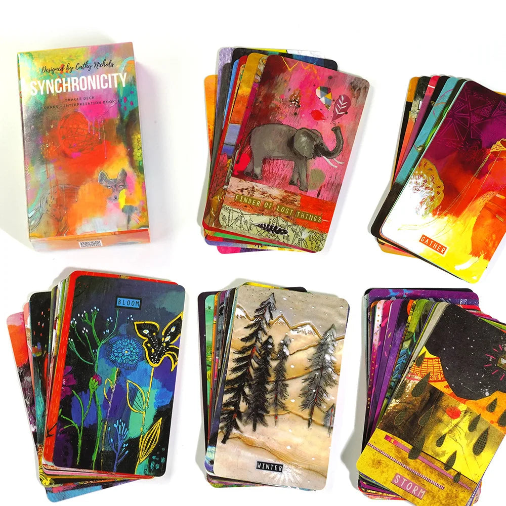 Synchronicity Oracle Deck 78 Cards Tarot Learning Tarot Cards For Beginners Fortune Telling Game Divination Tools For All Skill